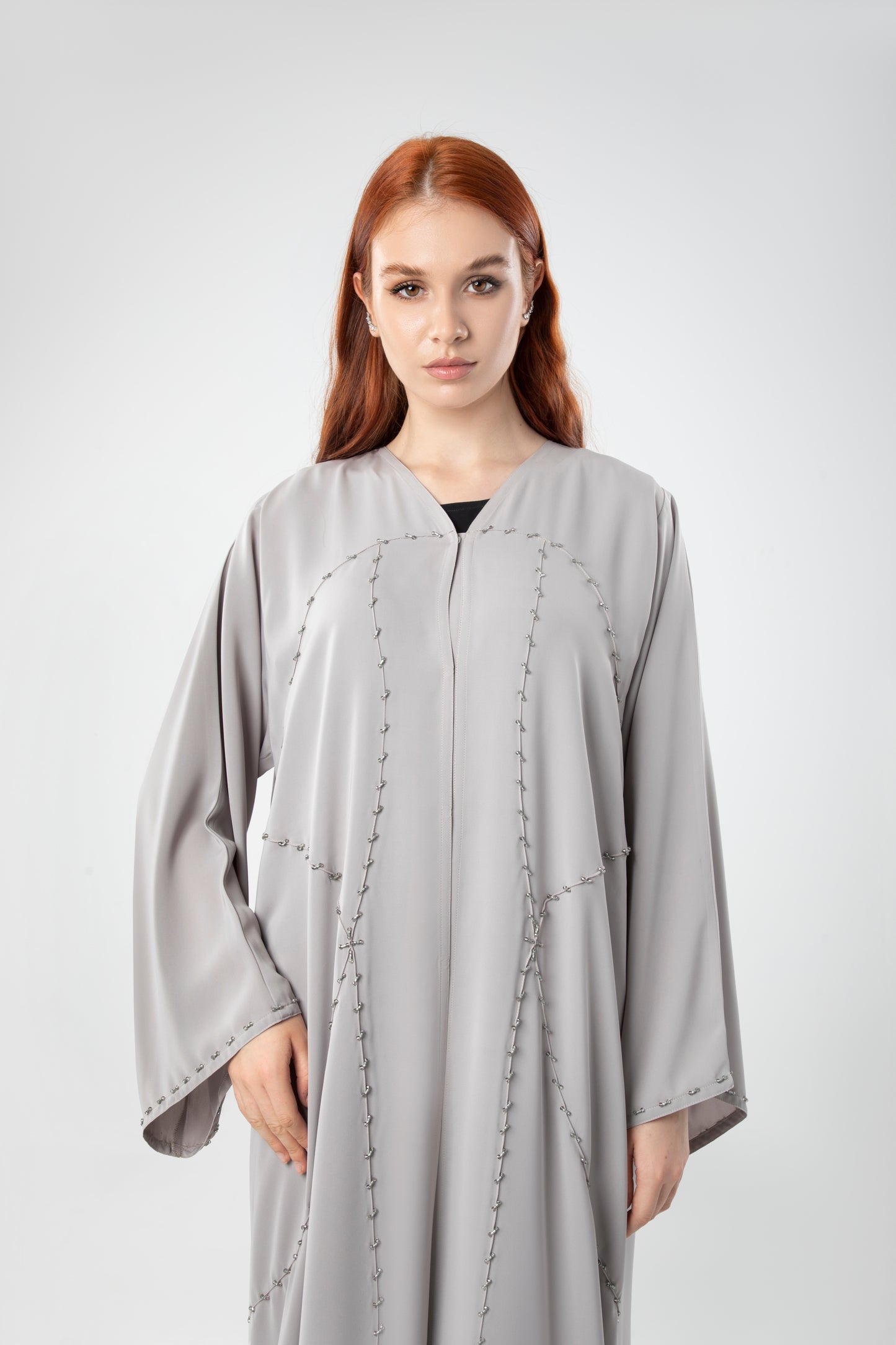 Abaya Color Beads Design