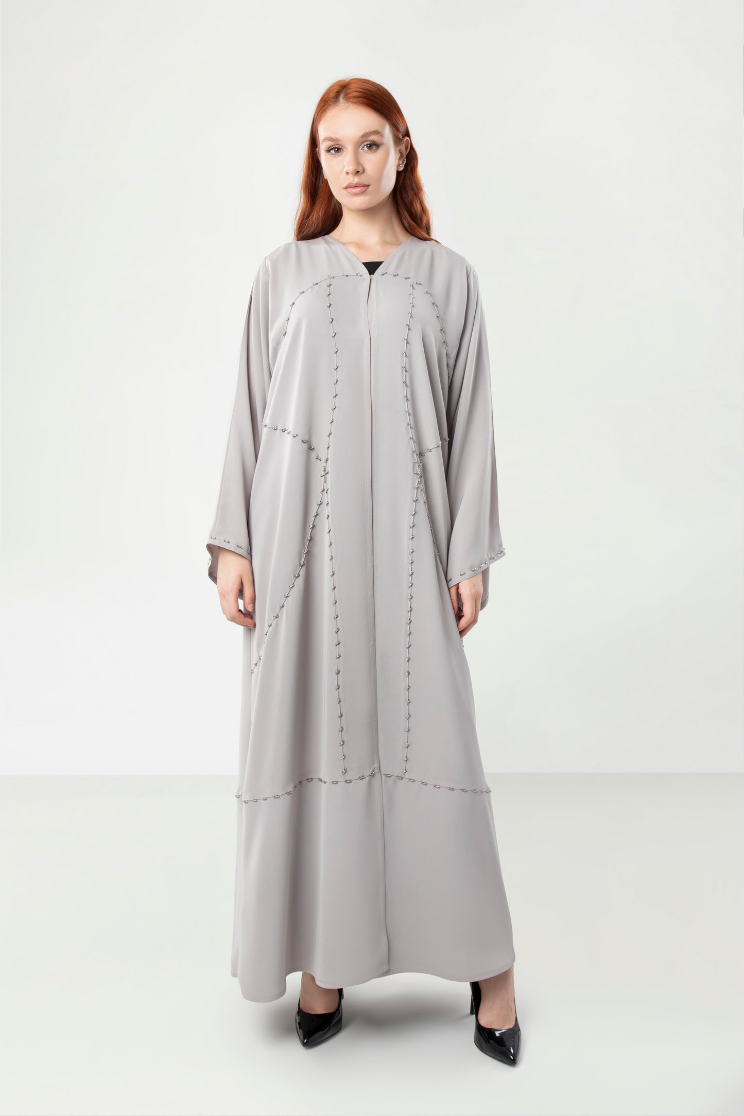 Abaya Color Beads Design