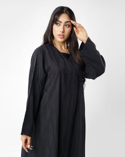 Modest Black Abaya Cut