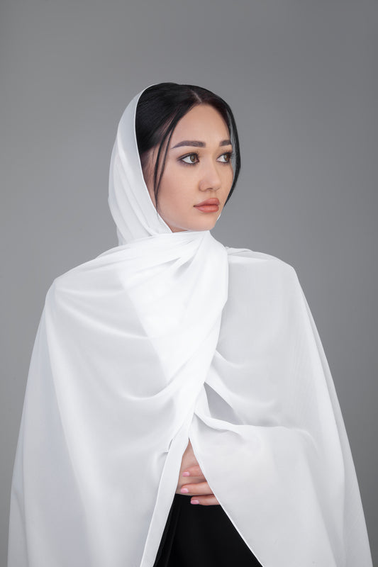 White Chiffon Sheila Hijab